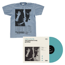 Load image into Gallery viewer, A Day In the Life - Nine Reasons to Say Goodbye T-Shirt and Vinyl Bundle