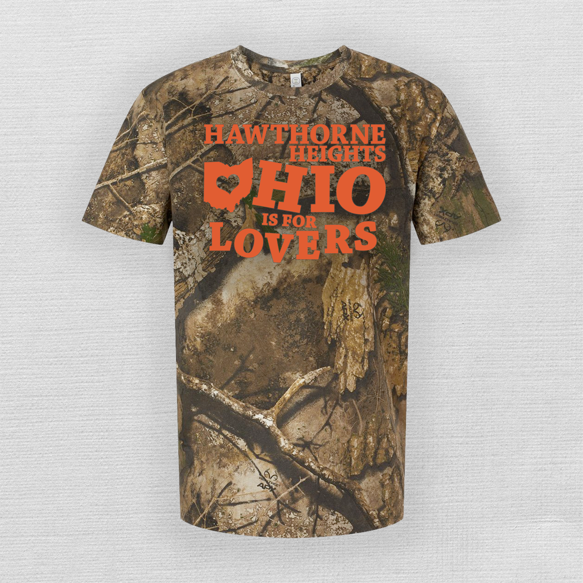 Hawthorne Heights - Ohio Is For Lovers Realtree Camo T-Shirt, image size:1200x1200