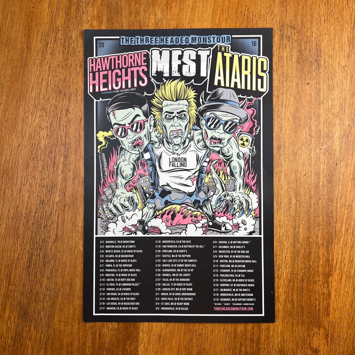 3 Headed Monstour Poster – Hawthorne Heights