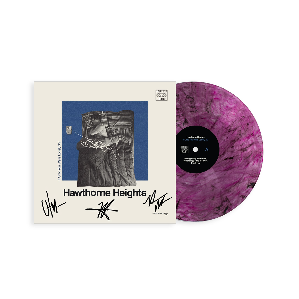 Autographed Hawthorne Heights If Only You Were Lonely XV - The Medicin