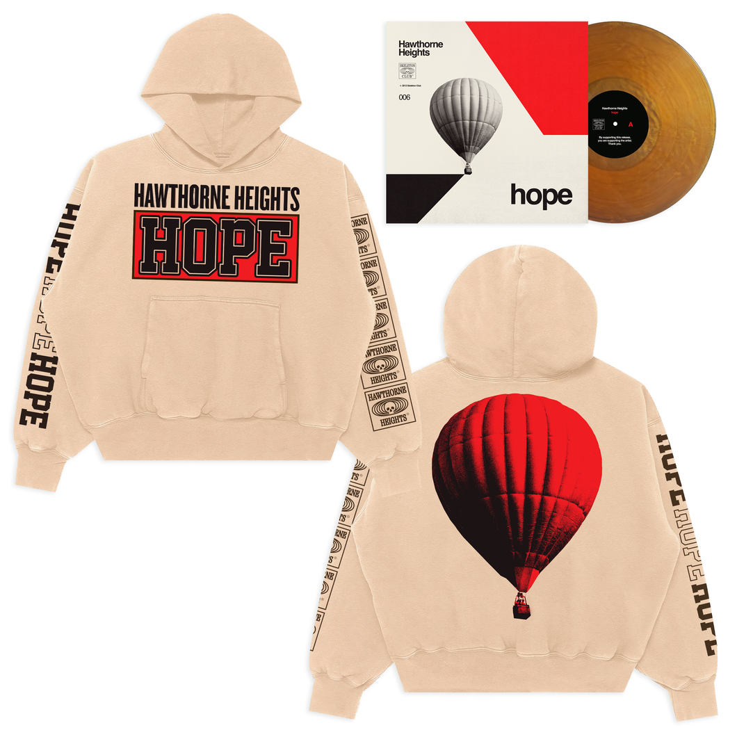 Hawthorne Heights - HOPE Hoodie and Signed LP Bundle (SCR 006)