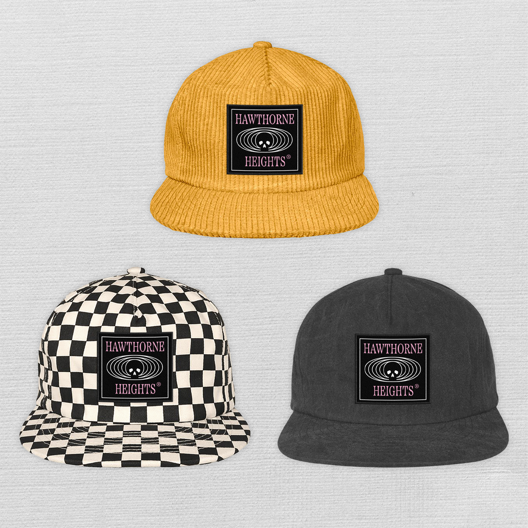 Hawthorne Heights - Skeleton Club Patch Hat with Holiday Card