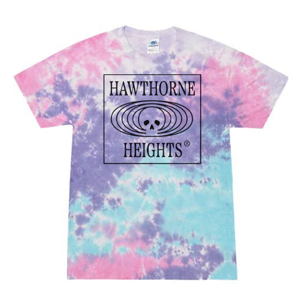 Hawthorne Heights - Skeleton Club Logo Tie Dye T-Shirt