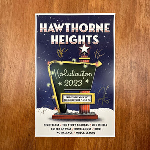 Hawthorne Heights Holidayton 2023 Poster