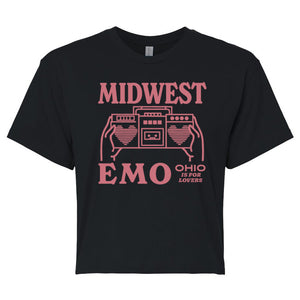 Official "Midwest Emo" Is For Lovers Crop Top 2024