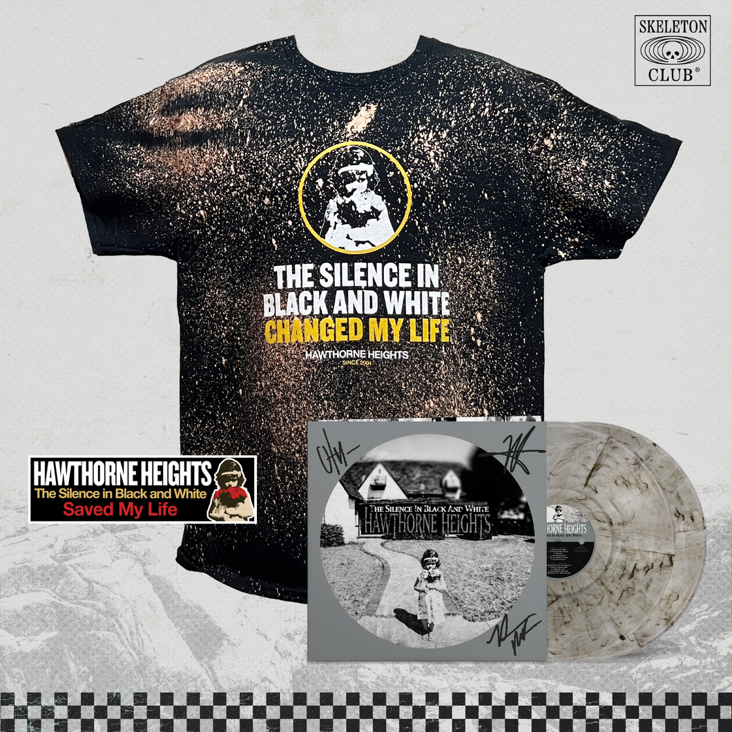 Hawthorne Heights - Dissolve and Decay T-Shirt (Series 4) Combo w/ Signed Vinyl and Bumper Sticker